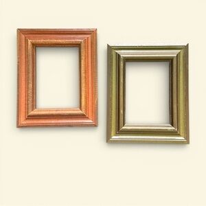Vintage Solid Wood Picture Frames 5x7 – Set of 2